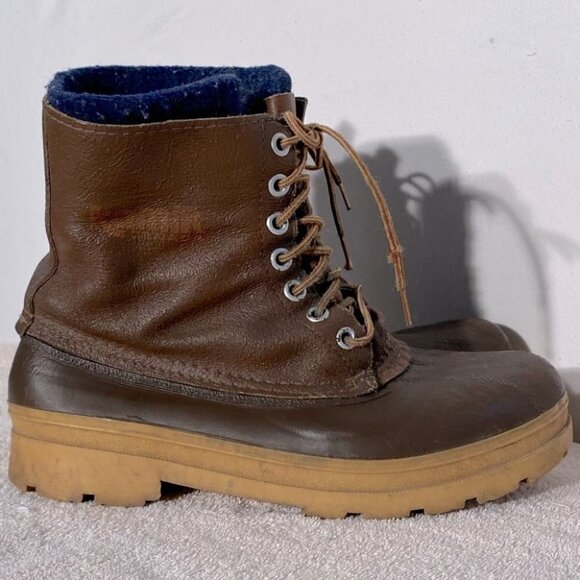 Vintage Kamik Leather Ankle Duck Boots 10 - Picture 1 of 11